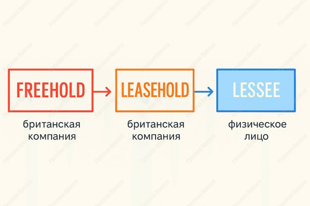 Так выглядит схема Freehold - Leasehold - Leesee